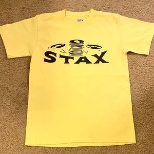 “Stax” 1950s Soul Record Label T-Shirt, Yellow